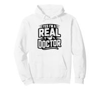 Pharmd Graduation Women Sarcastic Funny Real Doctor Now Pullover Hoodie