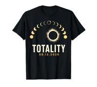 Phase Arc Night Total Solar Eclipse 2026 Value Graphic T-Shirt