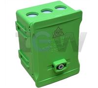 Phase Coloured Henley Style Meter Tails Connection Block 100A 5 Way 2-35mm² - GREEN