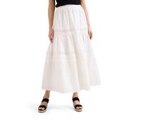 Phase Eight 100% Cotton Rosa Broderie Tiered Midi Skirt WHITE SIZE 10