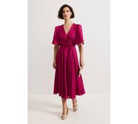 Phase Eight Abbie Textured Plain Dress In Fuchsia Fuchsia 10