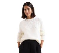 Phase Eight Abigail Hotfix Fair Isle Jumper WINTER WHITE EXTRA SMALL
