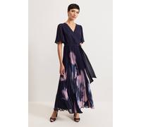 Phase Eight Women's Abigail Pleated Maxi Dress in Dark Navy | Size: 16 Phase Eight Dark Navy 16