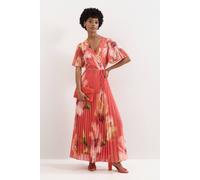 Phase Eight Women's Abigail Wrap Dress in Coral | Size: 10 Phase Eight Coral 10