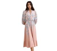 Phase Eight Womens Phase Eight Alison Floral-Print Woven Midi Dress Pale Pink 8