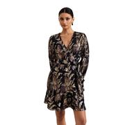 Phase Eight Amelia Foil Wrap Dress NAVY SIZE 12
