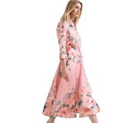Phase Eight Womens Phase Eight Petite Anabella Floral-Print Linen-Blend Midi Dress Pale Pink 8
