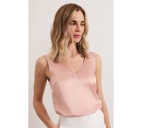 Phase Eight Women's Athena Satin Cami Blouse in Dusty Pink | Size: 18 Phase Eight Dusty Pink 18
