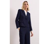 Phase Eight Women's Aubrie Single Button Cropped Blazer in Navy | Size: 22 Phase Eight Navy 22