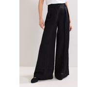Phase Eight Women's Ayse Linen Trouser in Black | Size: 18 Phase Eight Black 18