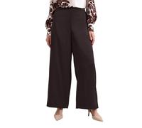 Phase Eight Beccy Wide-Leg Satin Trousers In Dark Brown Dark Brown