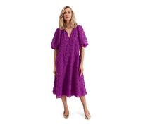 Phase Eight Bella Textured Purple Midi Dress PURPLE SIZE 10
