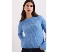 Phase Eight Billie Ribbed Knitted Crew Jumper In Baby Blue Baby Blue L