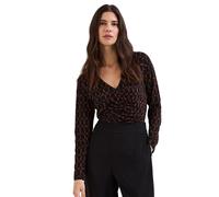 Phase Eight Brooke Soft Jersey Rouched Top BROWN SIZE 12