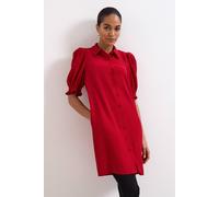 Phase Eight Women's Candice Scallop Detail Shirt Dress in Red | Size: 22 Phase Eight Red 22