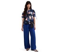 Phase Eight Capris Printed Cotton Sateen Blouse BLUE SIZE 10
