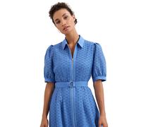 Phase Eight Casey Blue Laser Cut Midi Dress BLUE SIZE 10