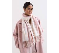 Phase Eight Checked Scarf In Pale Pink Pale Pink One Size