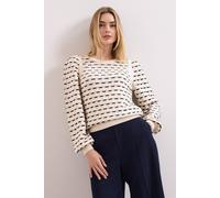 Phase Eight Connie Balloon Sleeve Knit Jumper In Light Beige Light Beige L