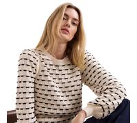 Phase Eight Women's Connie Balloon Sleeve Knit Jumper in Light Beige | Size: Large Phase Eight Light Beige L
