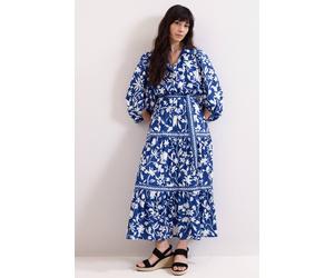 Phase Eight Coralie Floral Print Shirt Dress In Cobalt Cobalt 8