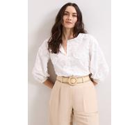 Phase Eight Women's Daisy Texture Blouse in White | Size: 8 Phase Eight White 8