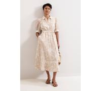 Phase Eight Women's Delphine Belted Midi Shirt Dress in Light Beige | Size: 22 Phase Eight Light Beige 22