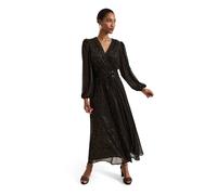 Phase Eight Emre Shimmer Burnout Midi Dress BLACK MULTI SIZE 10