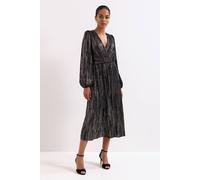 Phase Eight Womens Phase Eight Emre Stripe Woven Midi Dress Black Multi 18