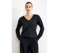 Phase Eight Women's Fenia Metallic Diamond Jumper in Dark Grey | Size: Small