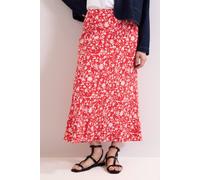 Phase Eight Women's Floral Midi Skirt in Scarlet | Size: 16
