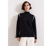 Phase Eight Funnel Neck Stitch Detail Jumper Black Mix
