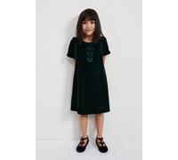 Phase Eight Girl's Beatrice Velvet Swing Dress in Green | Size: 11-12 Years Phase Eight Green 11-12 Years