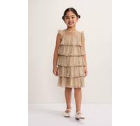 Phase Eight Girl's Destiny Plisse Dress in Gold | Size: 3-4 Years Phase Eight Gold 3-4 Years