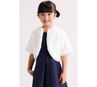 Phase Eight Girl's Lucie Faux Fur Cover Up in White | Size: 11-12 Years Phase Eight White 11-12 Years