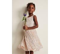 Phase Eight Girl's Tiana Sequin Pleat Dress in Gold | Size: 11-12 Years Phase Eight Gold 11-12 Years
