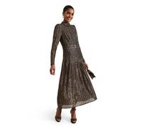 Phase Eight Gloria Sequin Stripe Mini Dress BLACK MULTI SIZE 14