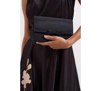 Phase Eight Women's Grosgrain Bow Clutch Bag in Black Phase Eight Black One Size