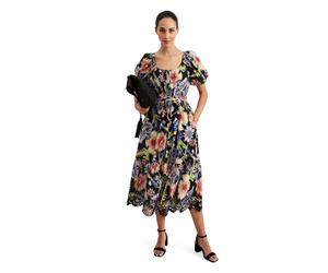 Phase Eight Hero Floral Print Midaxi Dress MULTI COLOURED SIZE 10