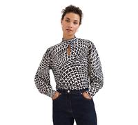 Phase Eight Isla Printed Top BROWN SIZE 10