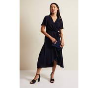 Phase Eight Women's Julissa Wrap Midi Dress in Dark Navy | Size: 26 Phase Eight Dark Navy 26