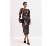 Phase Eight Kate Sequin Dress In Black Black 16