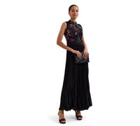 Phase Eight Lela Sequin Bodice Maxi Dress Standard BLACK SIZE 22