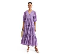 Phase Eight Lilac Broderie Midaxi Dress LILAC SIZE 10