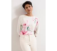 Phase Eight Lorelei Boatneck Floral Jumper In White White