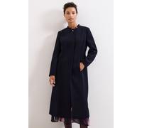 Phase Eight Loretta Button Detail Longline Coat In Dark Navy Dark Navy 12