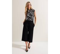 Phase Eight Lori Cropped Culotte In Black Black 10