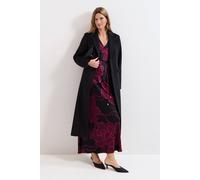 Phase Eight Women's Lydia Long Wool Coat in Black | Size: 16 Phase Eight Black 16