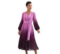Phase Eight Mira Ombre Midi Dress Standard PURPLE SIZE 10