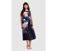 Phase Eight Women's Natalya Floral Dress in Dark Navy | Size: 20 Phase Eight Dark Navy 20